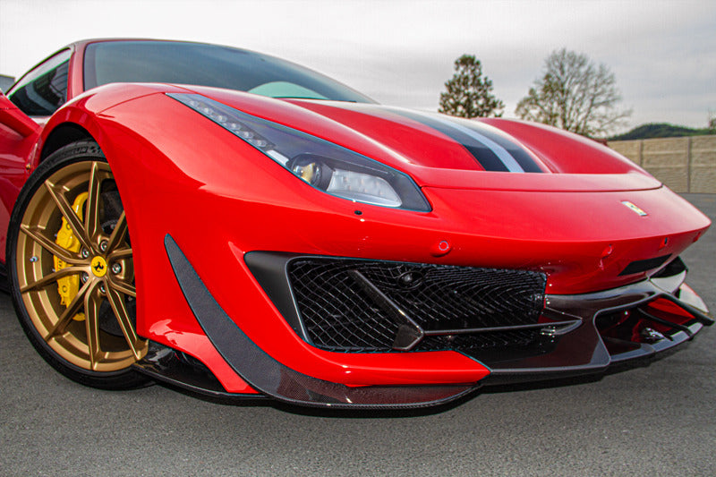 Capristo Ferrari 488 Pista - Carbon Fiber Front Spoiler + Side Wings