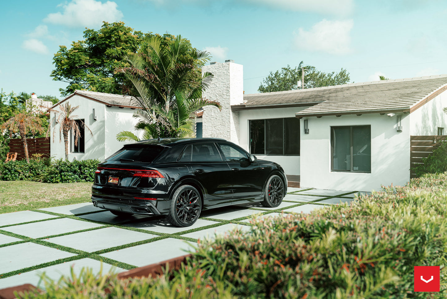 Vossen HF-2 Wheel Set for Audi RS Q8 - 24 Inch - Gloss Black