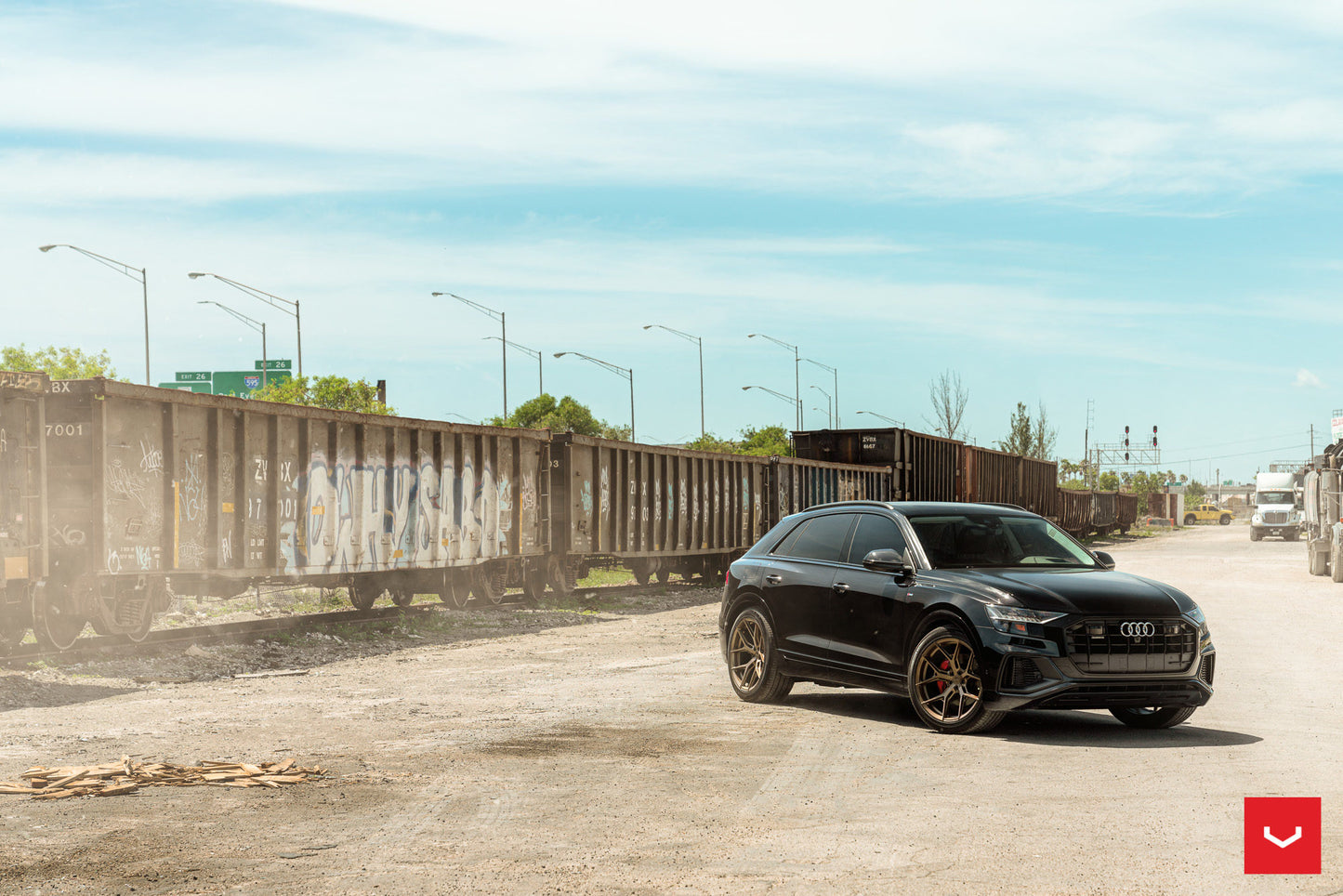 Vossen HF-5 Wheel Set for Audi RS Q8 - 22 Inch - Satin Bronze