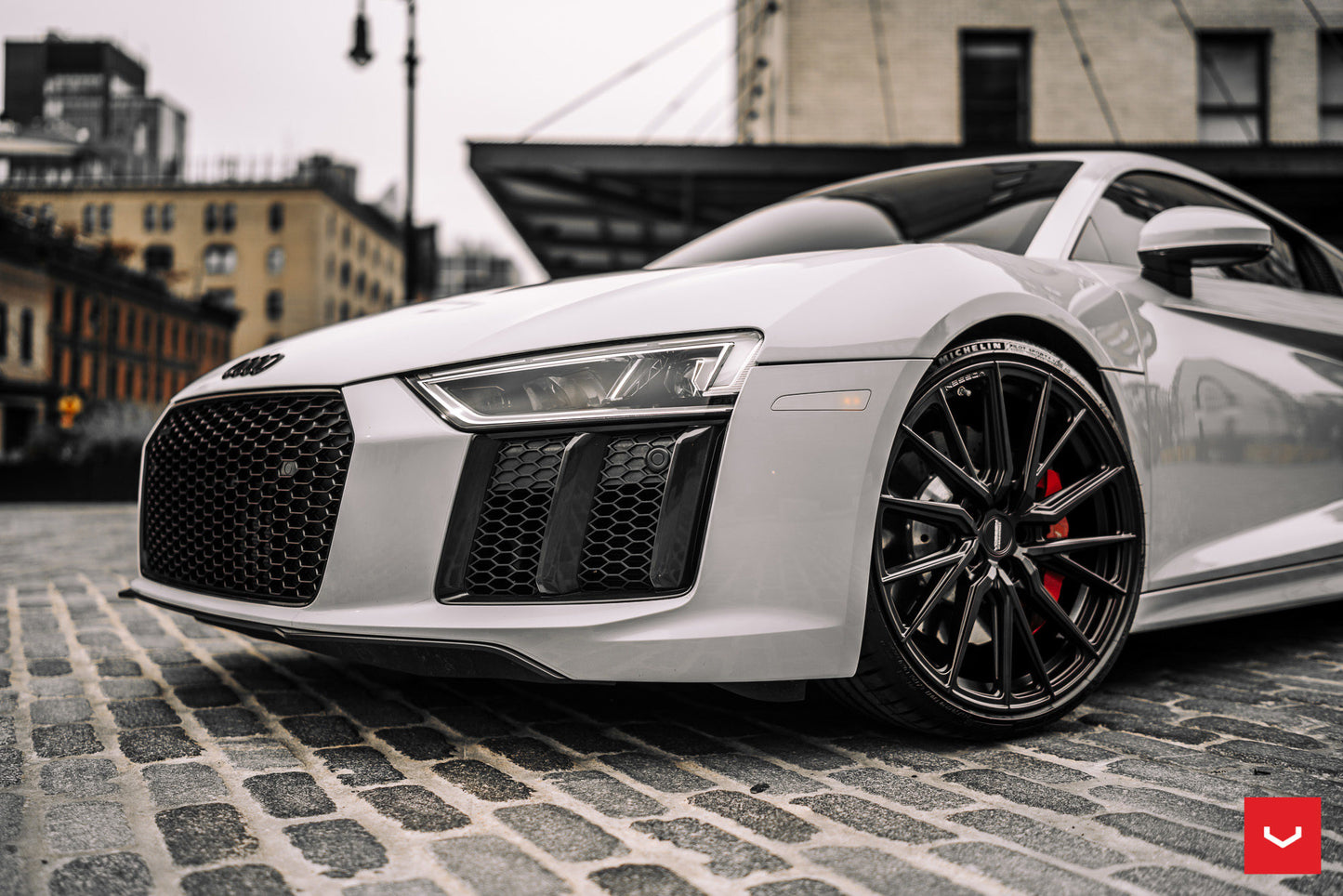 Vossen HF-4T Wheel Set for Audi R8 - 20 Inch - Gloss Black