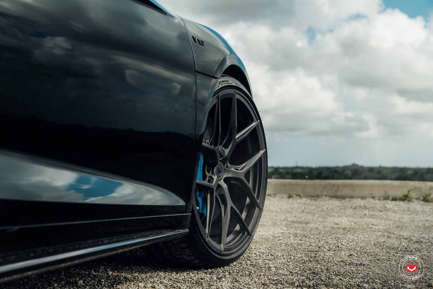 Vossen S21-01 Wheel Set for Audi R8 - Matte Midnight Smoke