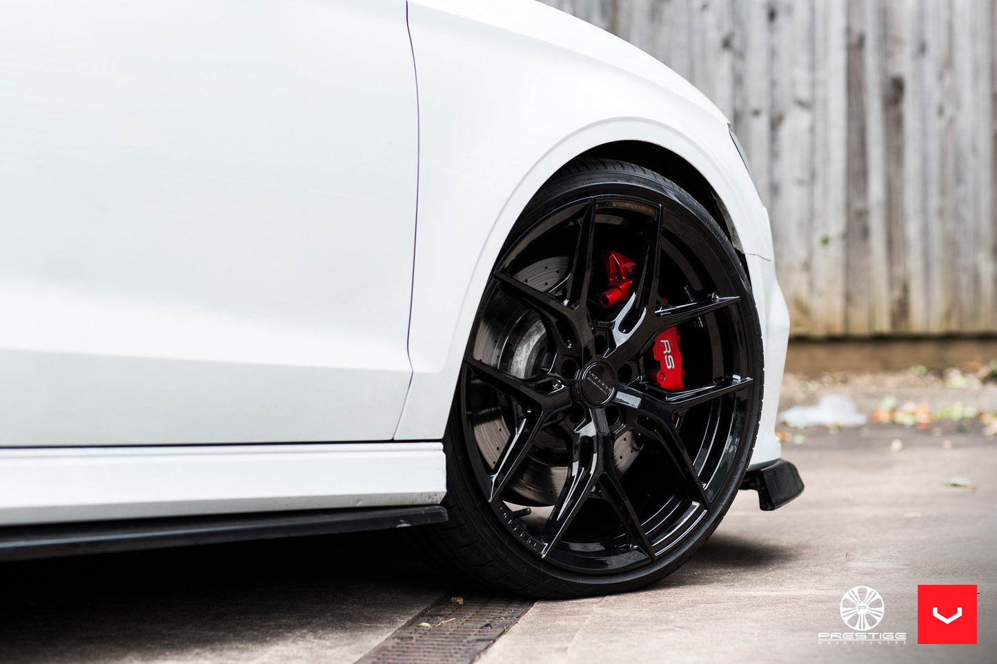 Vossen HF-5 Wheel Set for Audi RS3 - 20 Inch - Gloss Black