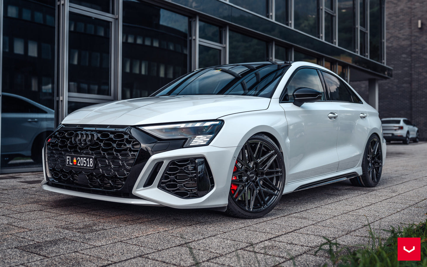 Vossen HF-7 Wheel Set for Audi RS3 - 19 Inch - Gloss Black