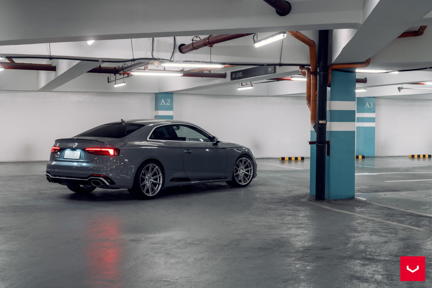 Vossen HFX-2 Wheel Set for Audi RS5 - 20 Inch - Satin Silver