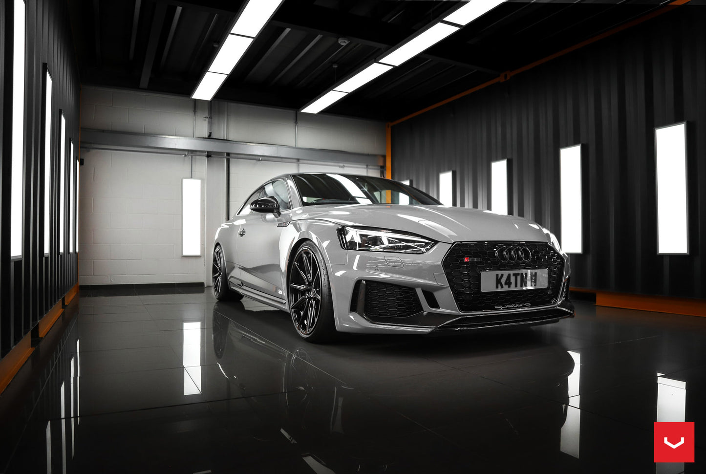 Vossen HF-3 Wheel Set for Audi RS5 - 21 Inch - Gloss Graphite