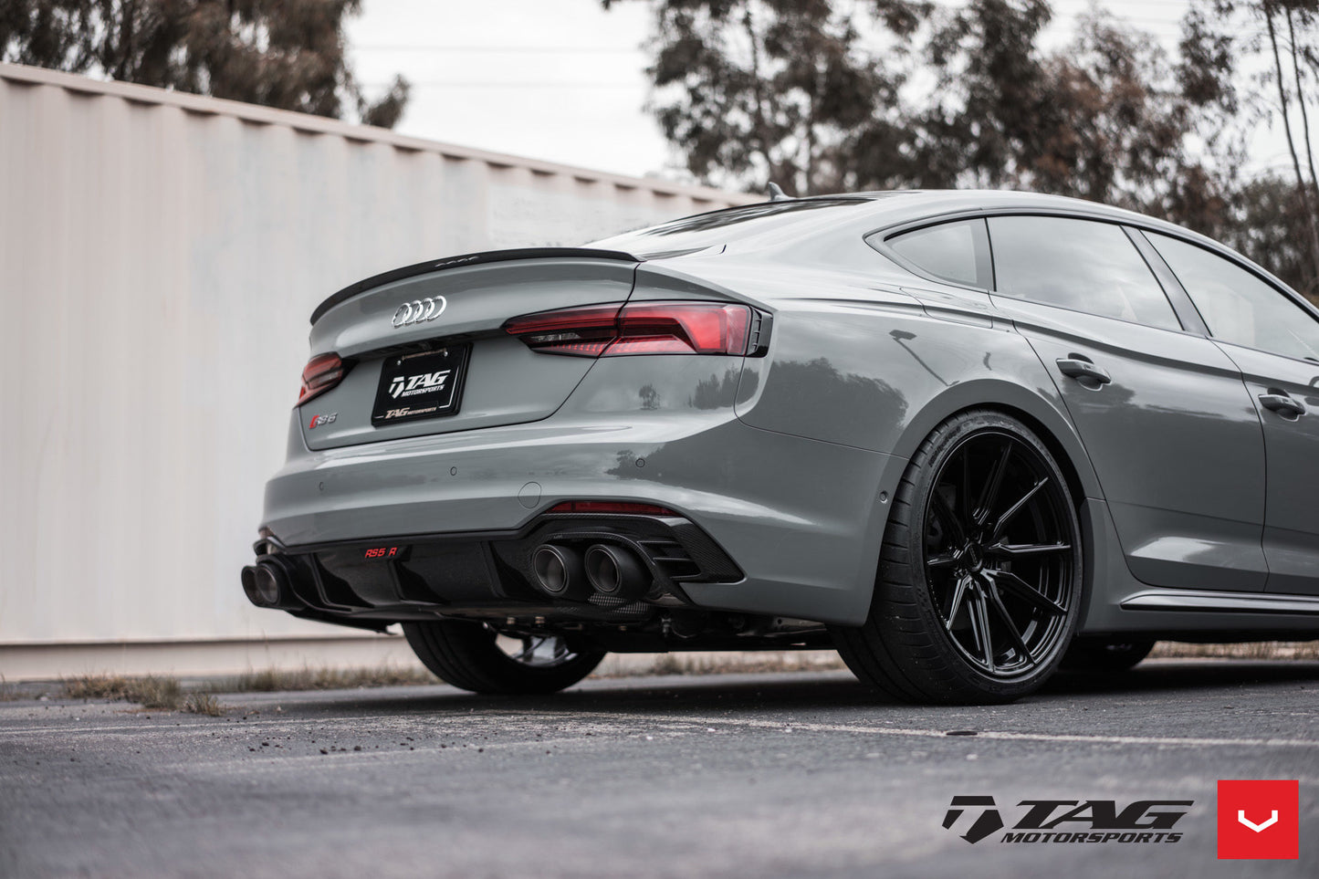 Vossen HF-3 Wheel Set for Audi RS5 - 20 Inch - Satin Black
