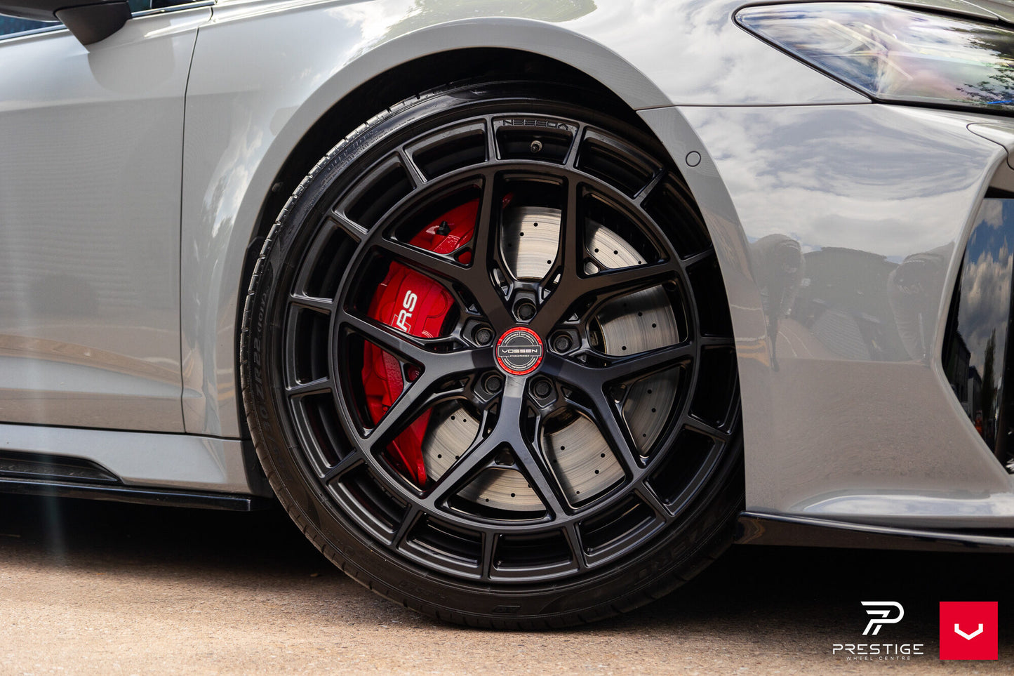 Vossen HFX-1 Wheel Set for Audi RS6 / RS7 - 22 Inch - Gloss Black