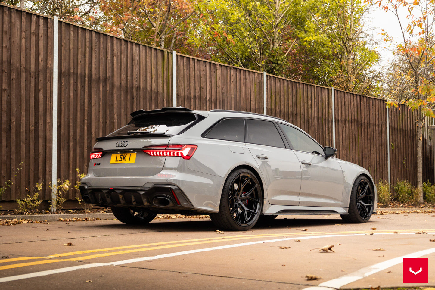 Vossen HF-5 Wheel Set for Audi RS6 / RS7 - 22 Inch - Gloss Black