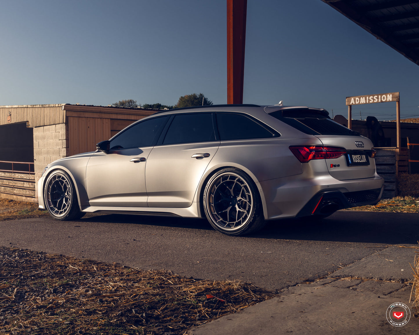 Vossen LC3-01T (3-Piece) Wheel Set for Audi RS6 / RS7 - 22 Inch - Denim Blue brushed