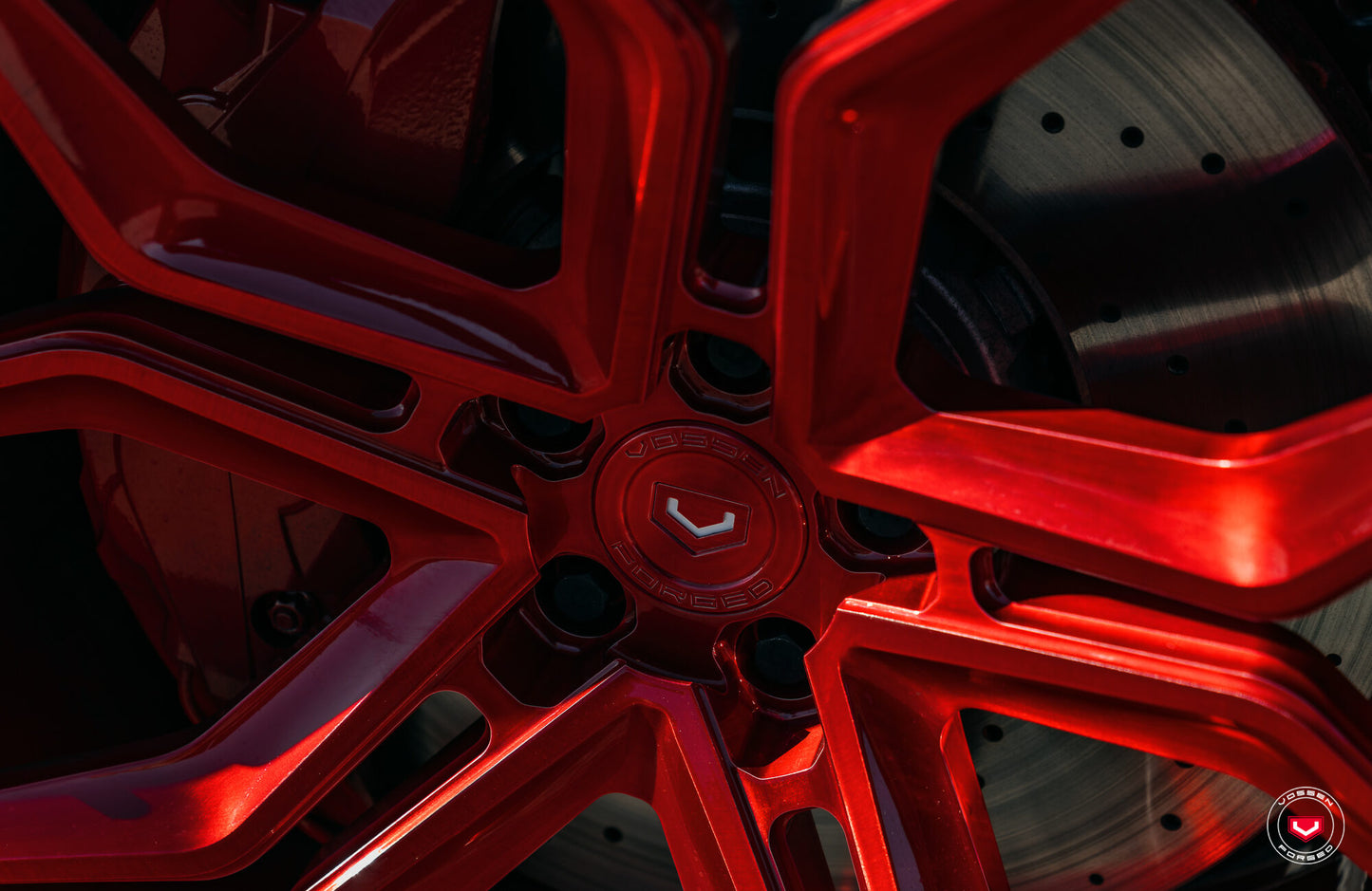 Vossen EVO-3 Wheel Set for Audi RS Q8 - 23 Inch - Vossen Red