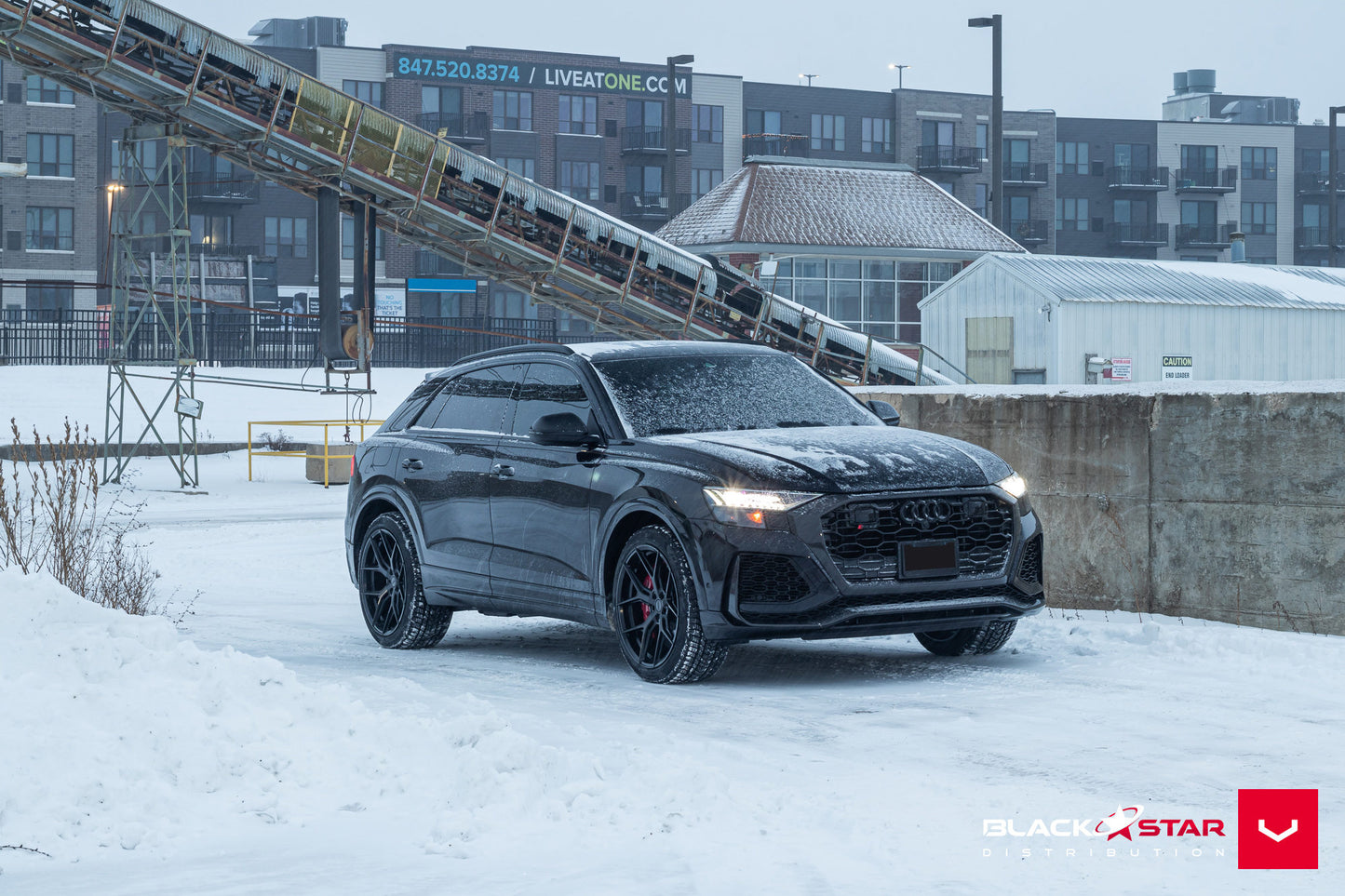 Vossen HF-5 Wheel Set for Audi RS Q8 - 22 Inch - Satin Black