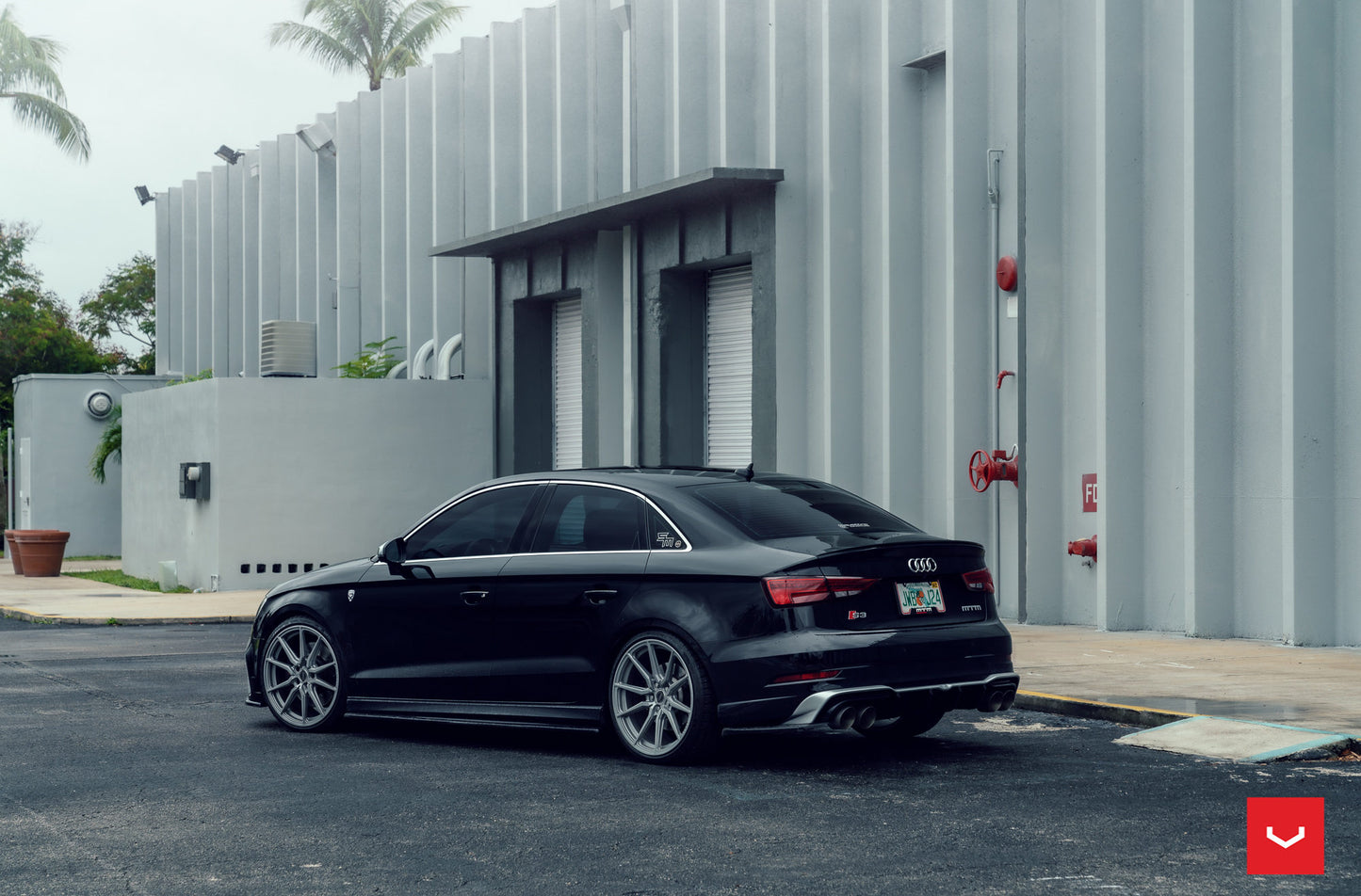 Vossen HF-3 Wheel Set for Audi RS3 - Satin Silver