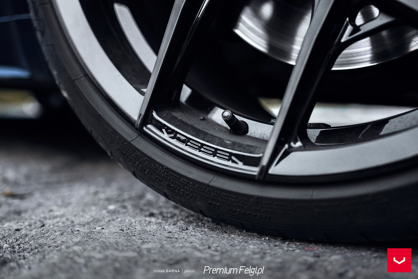 Vossen HF-5 Wheel Set for Audi RS5 - 20 Inch - Gloss Black