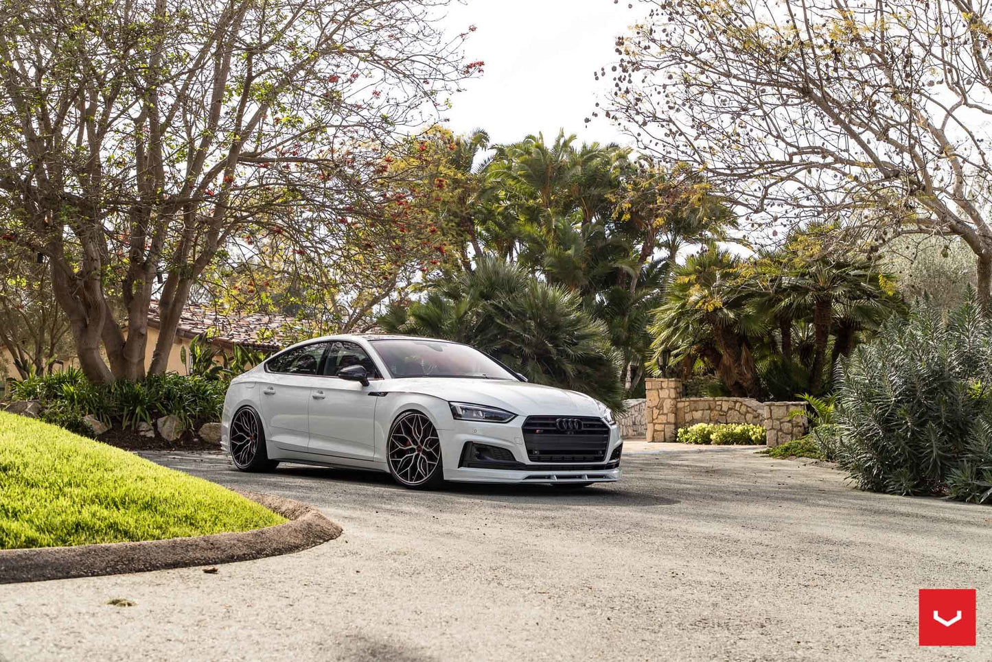 Vossen HF-2 Wheel Set for Audi RS5 - 20 Inch - Tinted Gloss Black