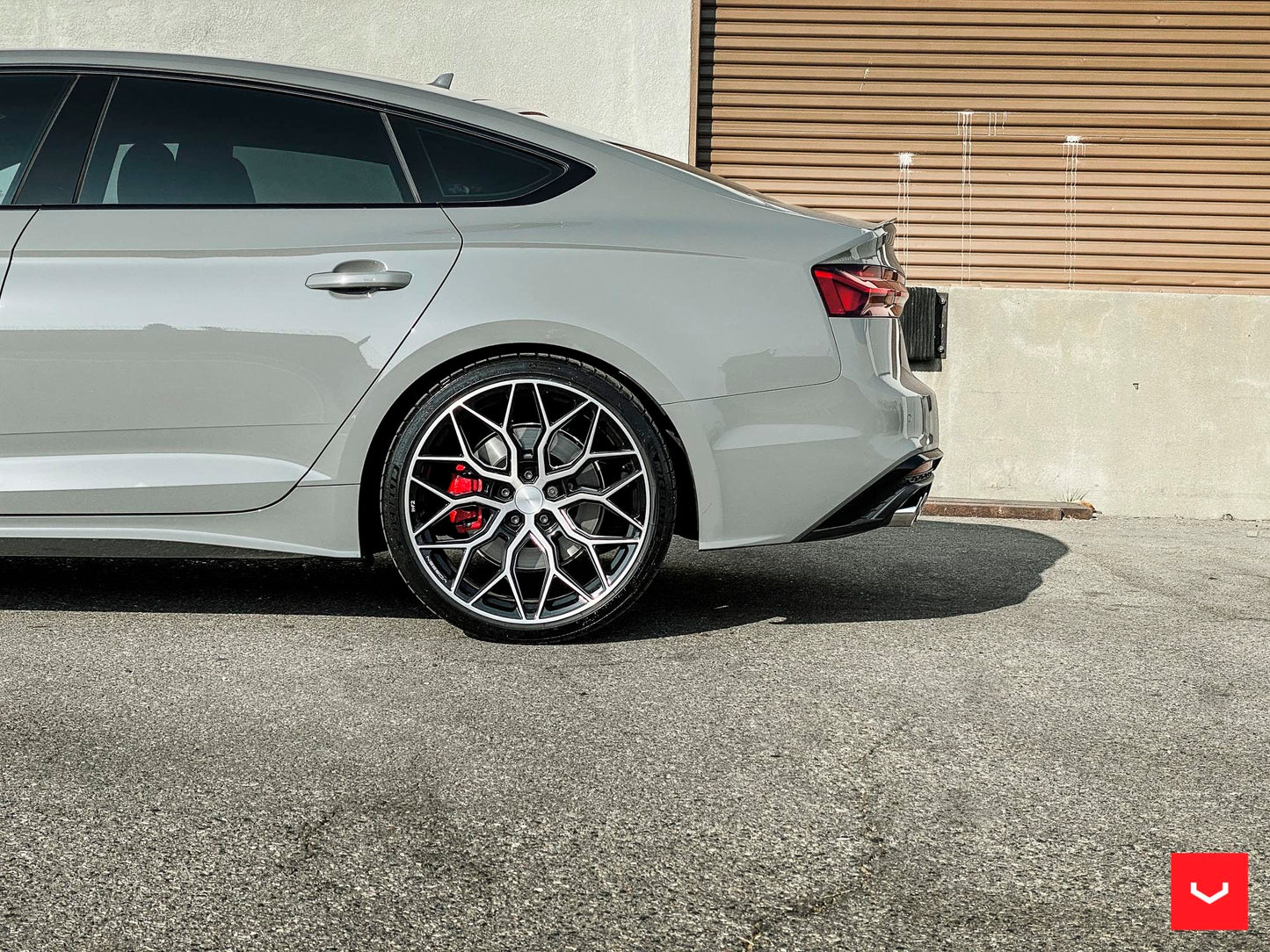 Vossen HF-2 Wheel Set for Audi RS5 - 20 Inch - Brushed Gloss Black