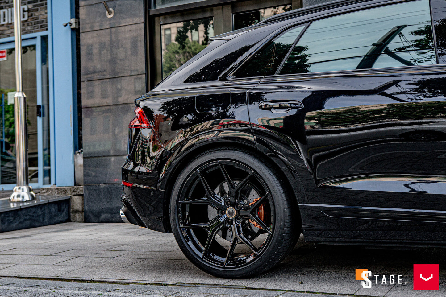 Vossen HF-5 Wheel Set for Audi RS Q8 - 23 Inch - Gloss Black