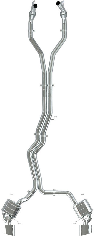 Capristo Audi RS6/7 (C8) - ECE Valved Exhaust + RS-Style Oval Tips (OE Actuators)