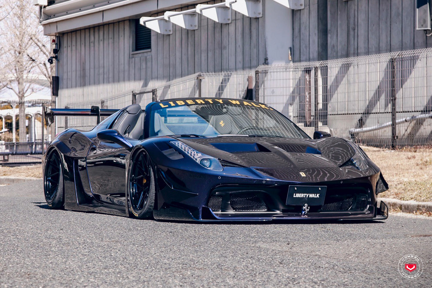 Vossen EVO-5R (3-Piece) Wheel Set for Ferrari 458 - 20 Inch - Gloss Black