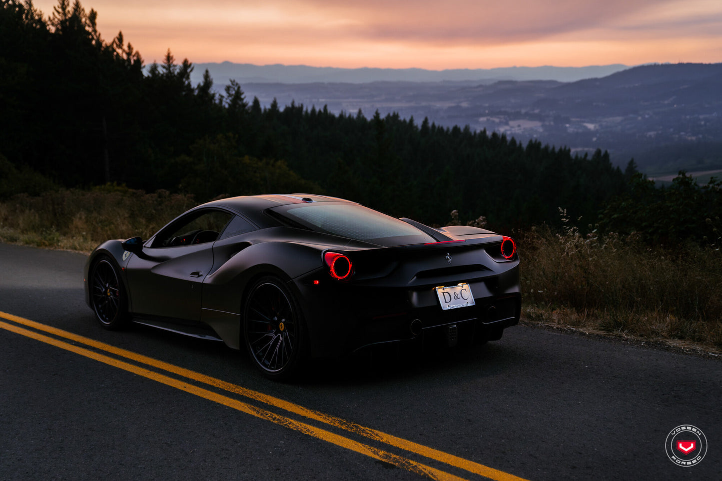 Vossen EVO-6T (3-Piece) Wheel Set for Ferrari 488 - Satin Black