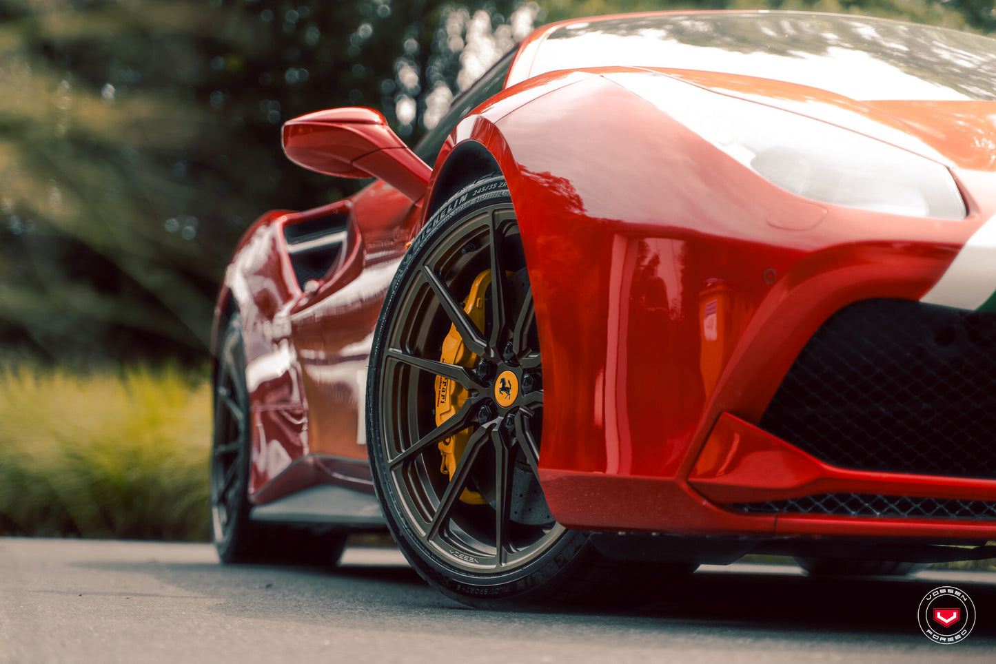 Vossen M-X2 Wheel Set for Ferrari 488 - 20 Inch - Satin Bronze