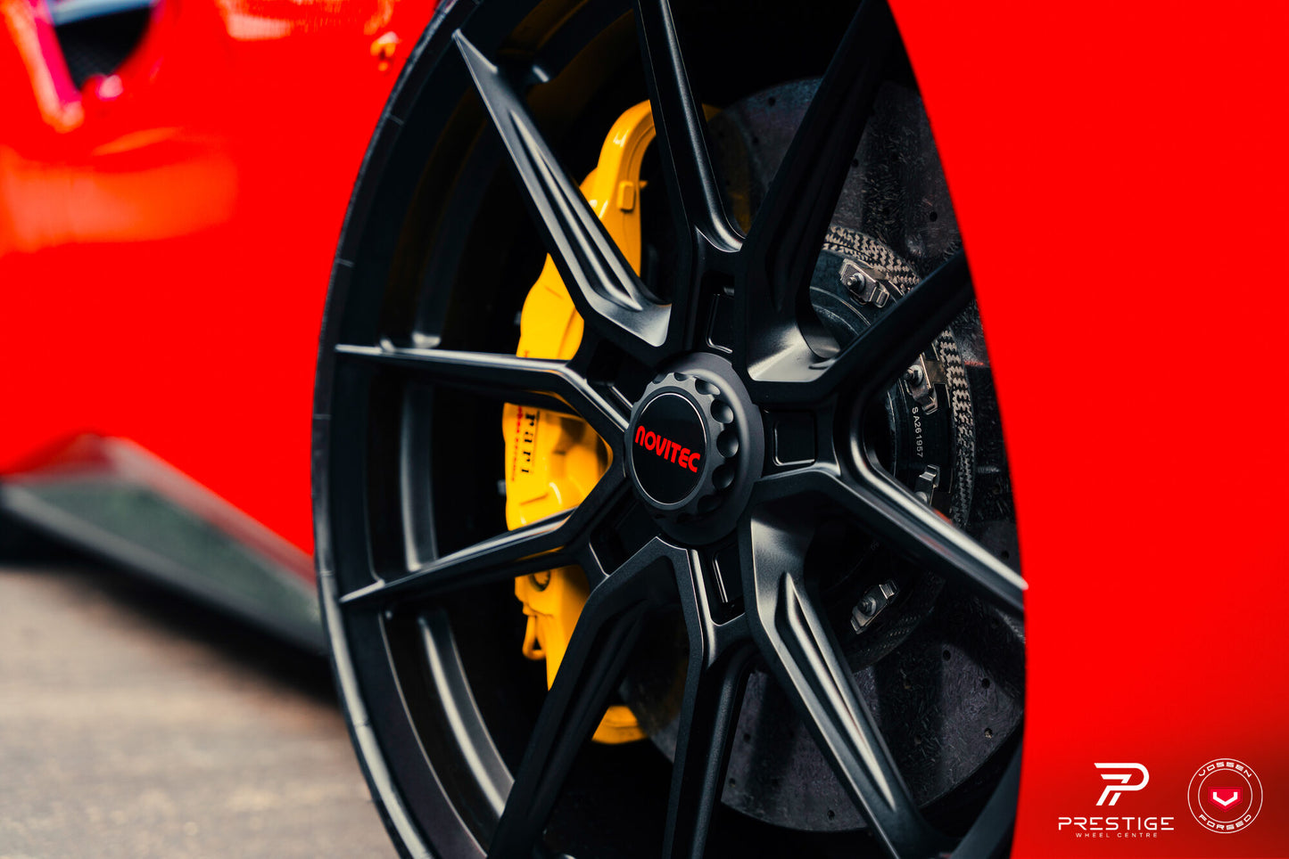 Vossen NF10 Wheel Set for Ferrari 488 - 21 Inch - Gloss Black