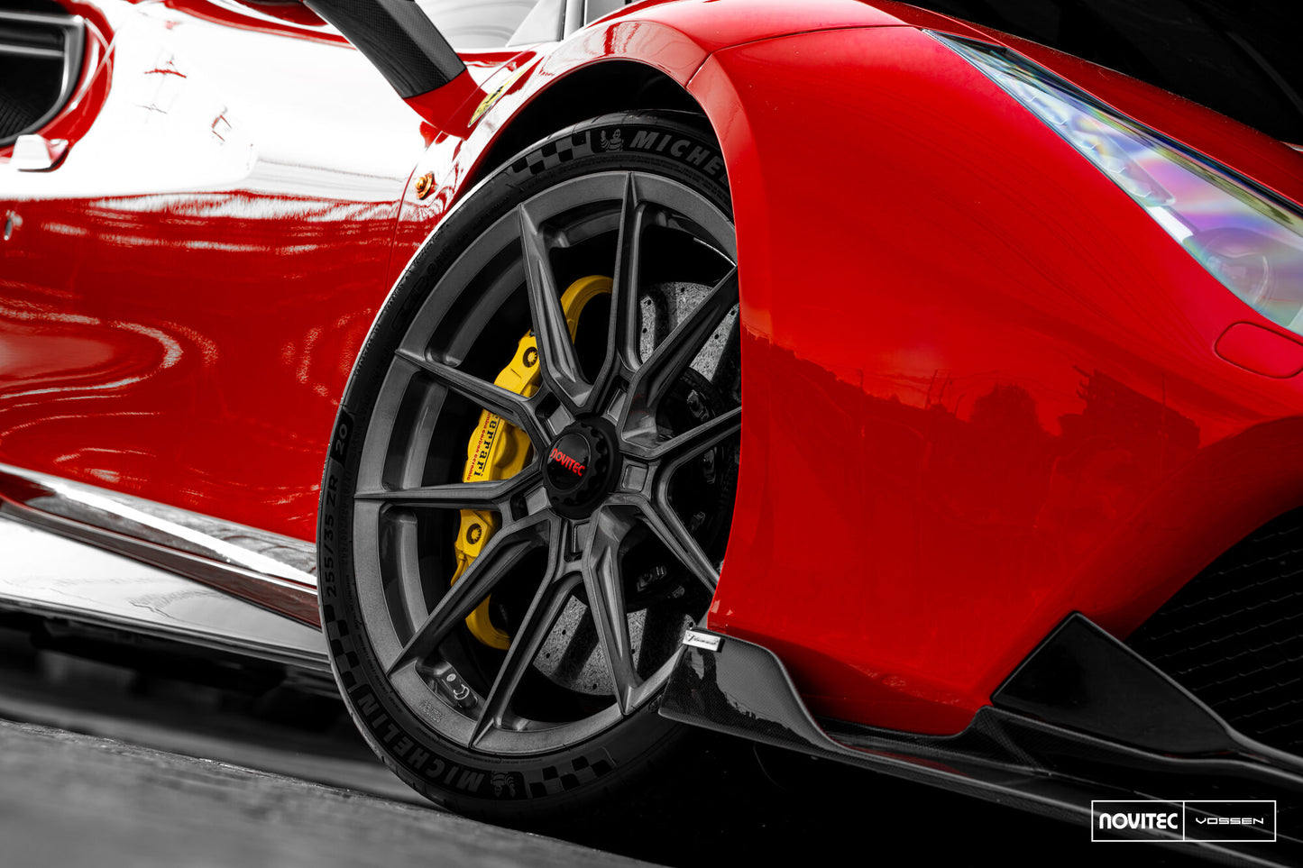 Vossen NF10 Wheel Set for Ferrari 488 - 20 Inch - Dark Smoke