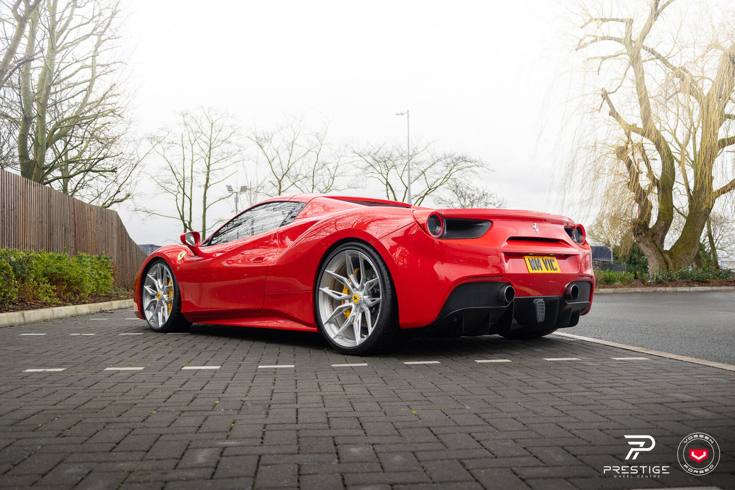 Vossen NF11 Wheel Set for Ferrari 488 - 21 Inch - Gloss Clear