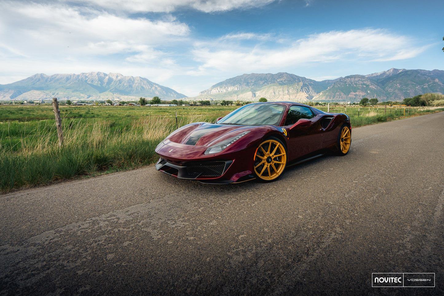 Vossen NF10 Wheel Set for Ferrari 488 - 21 Inch - Satin Gold