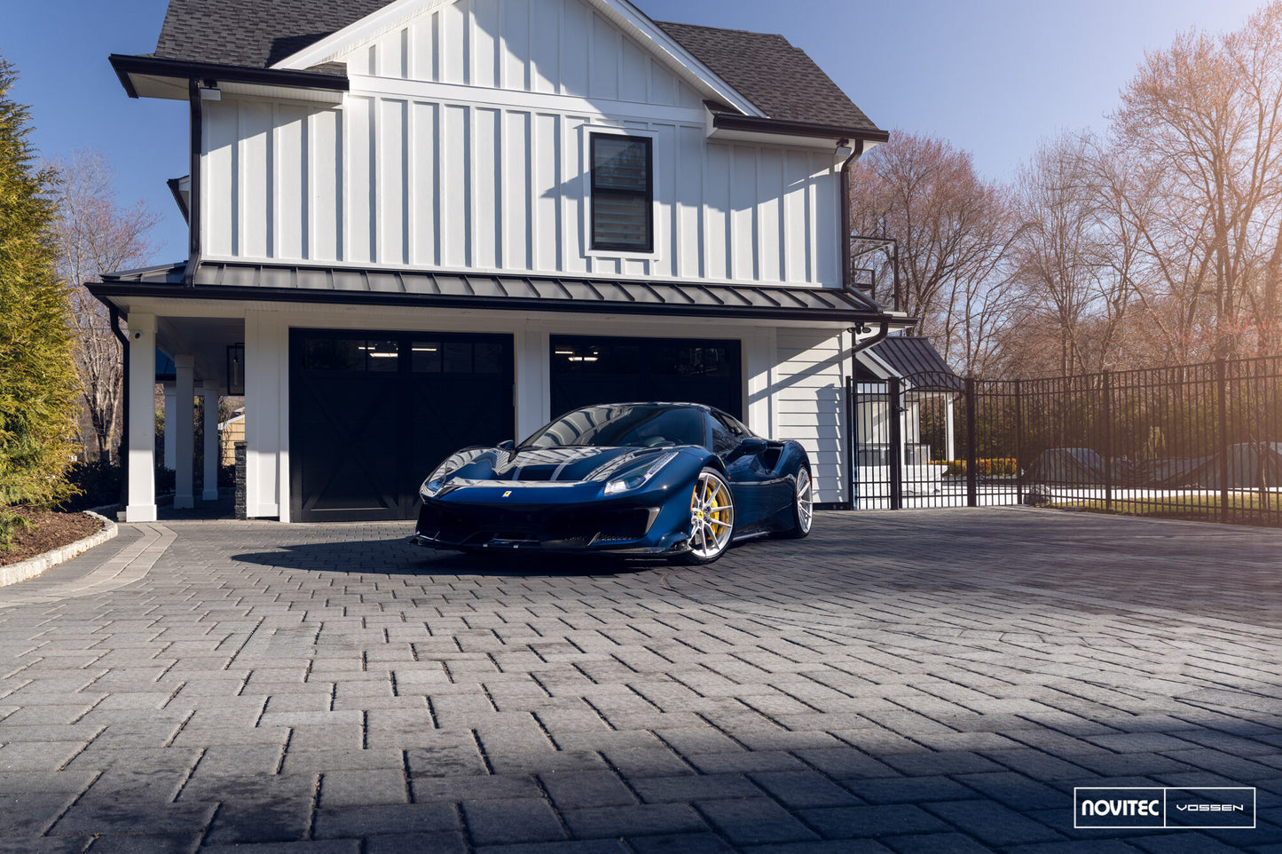 Vossen NF10 Wheel Set for Ferrari 488 - 20 Inch - Gloss Clear brushed