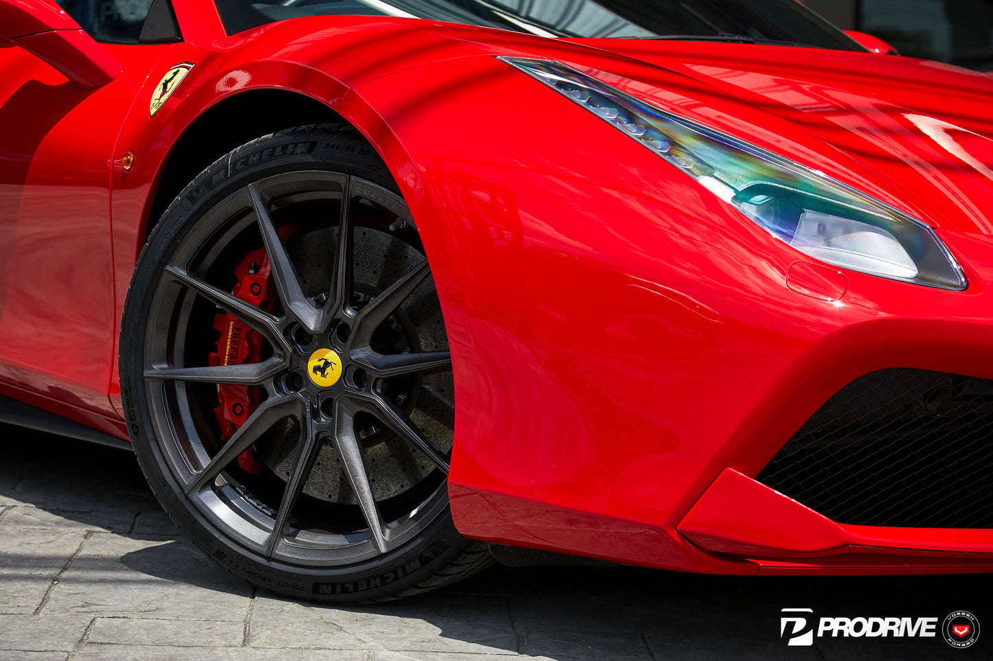 Vossen EVO-2 Wheel Set for Ferrari 488 - 20 Inch - Dark Smoke