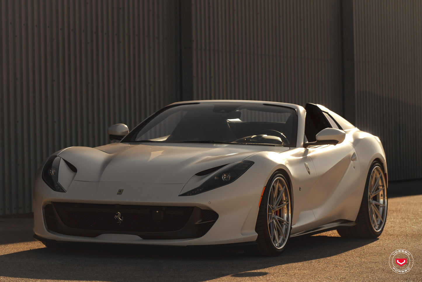 Vossen VPS-1 Wheel Set for Ferrari 812 Superfast - 21 Inch - Gloss Clear brushed