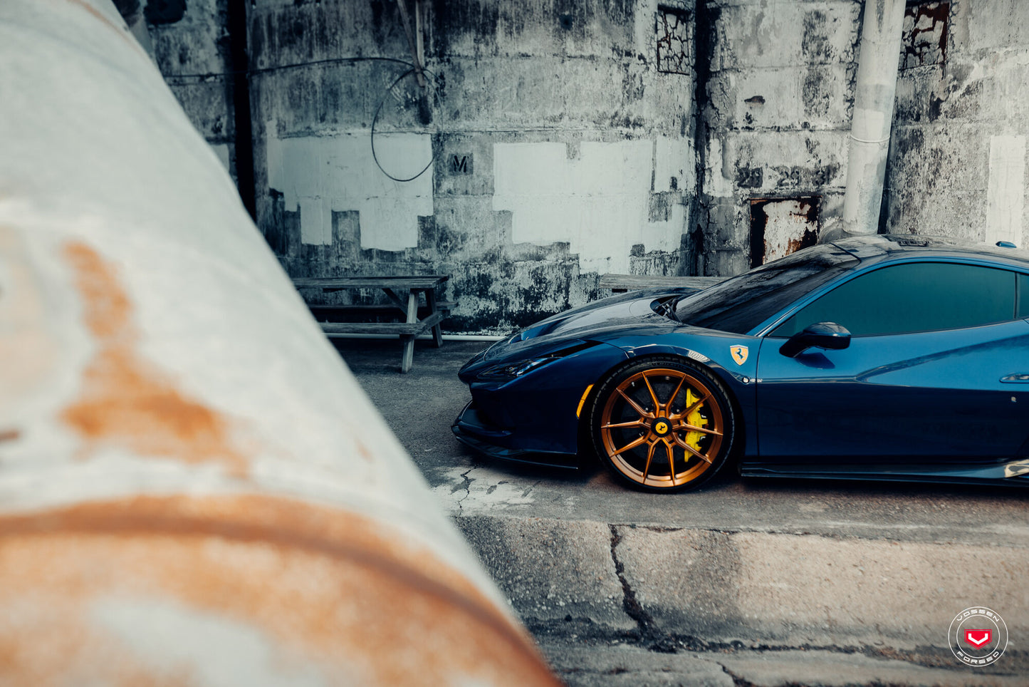 Vossen NF10 Wheel Set for Ferrari F8 - 21 Inch - Brickell Bronze