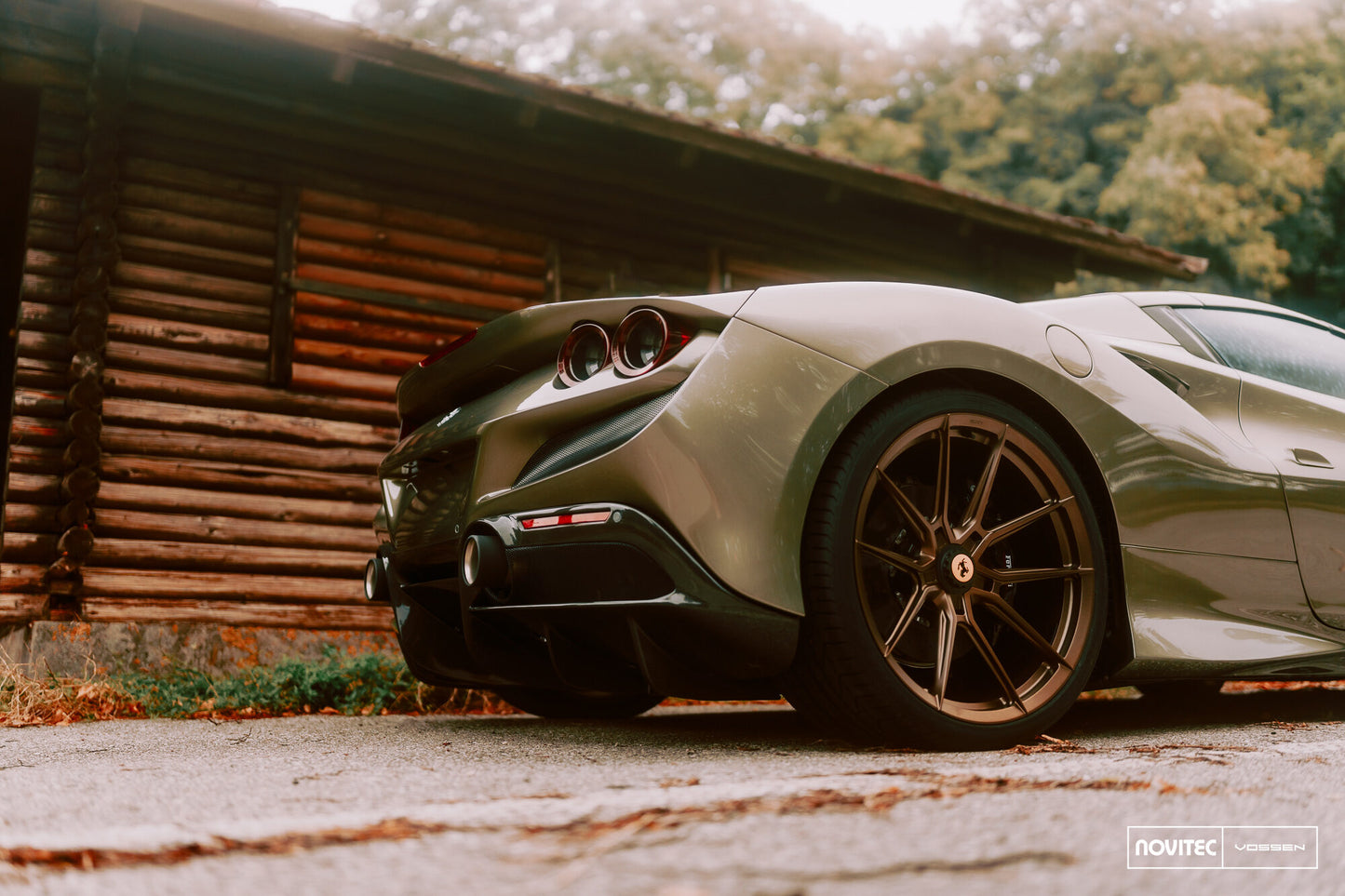 Vossen NF10 Wheel Set for Ferrari F8 - 21 Inch - Satin Bronze