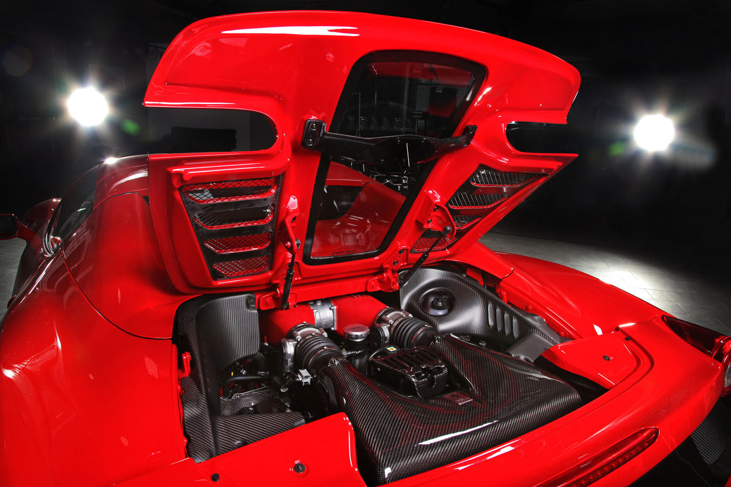 Capristo Ferrari 458 Spider/Aperta - Carbon Fiber Side Engine Covers
