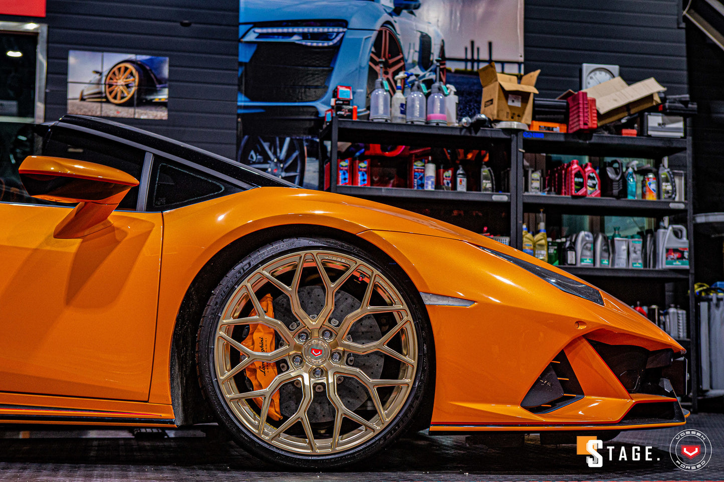 Vossen S17-01 Wheel Set for Lamborghini Huracan - Patina Gold