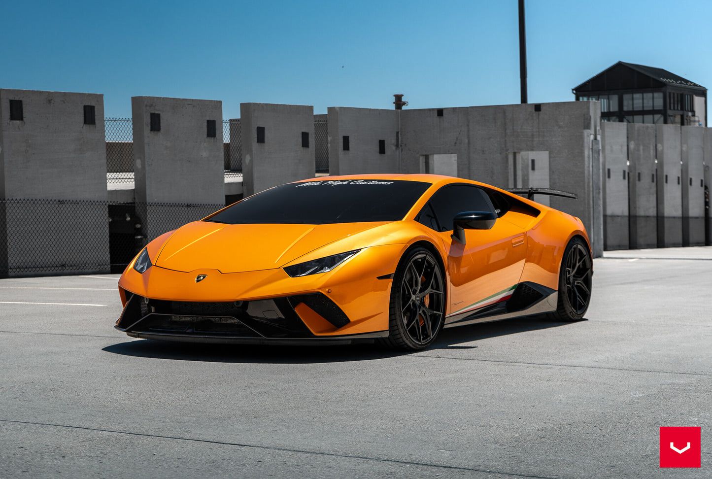 Vossen HF-5 Wheel Set for Lamborghini Huracan - 20 Inch - Gloss Black