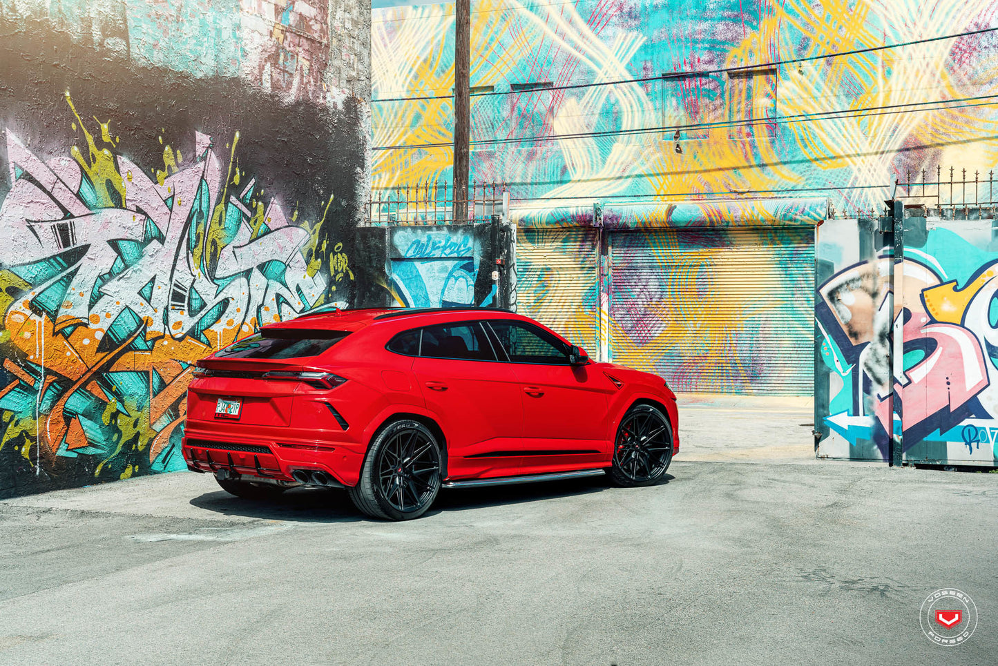 Vossen EVO-5 Wheel Set for Lamborghini Urus - 23 Inch - Satin Black