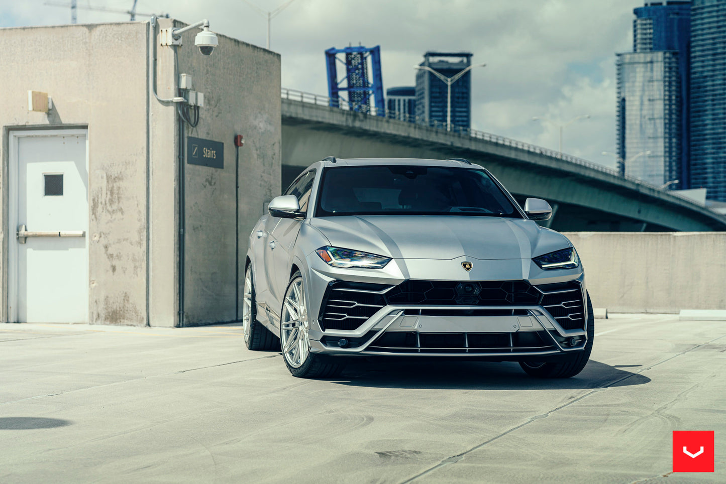 Vossen HF-7 Wheel Set for Lamborghini Urus - 23 Inch - Silver Polished
