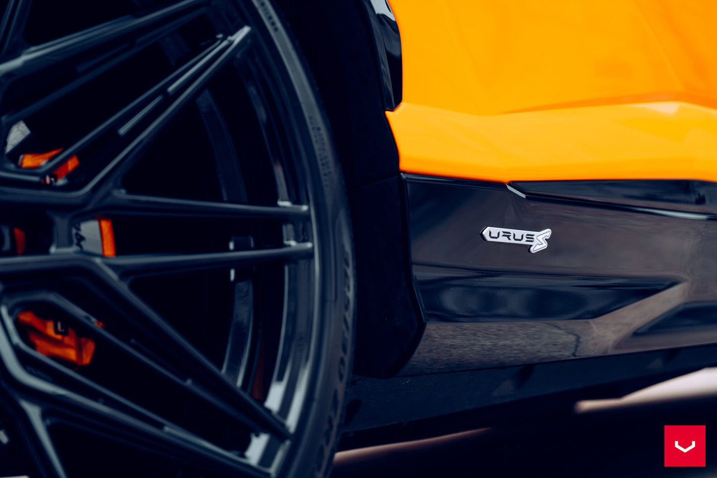 Vossen HF-7 Wheel Set for Lamborghini Urus - 23 Inch - Gloss Black