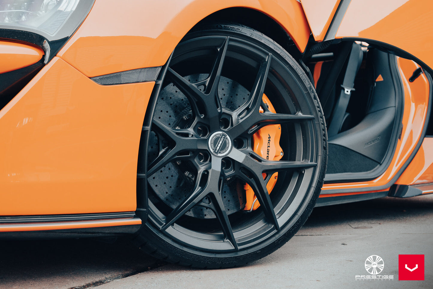 Vossen HF-5 Wheel Set for McLaren 570S - 20 Inch - Satin Black