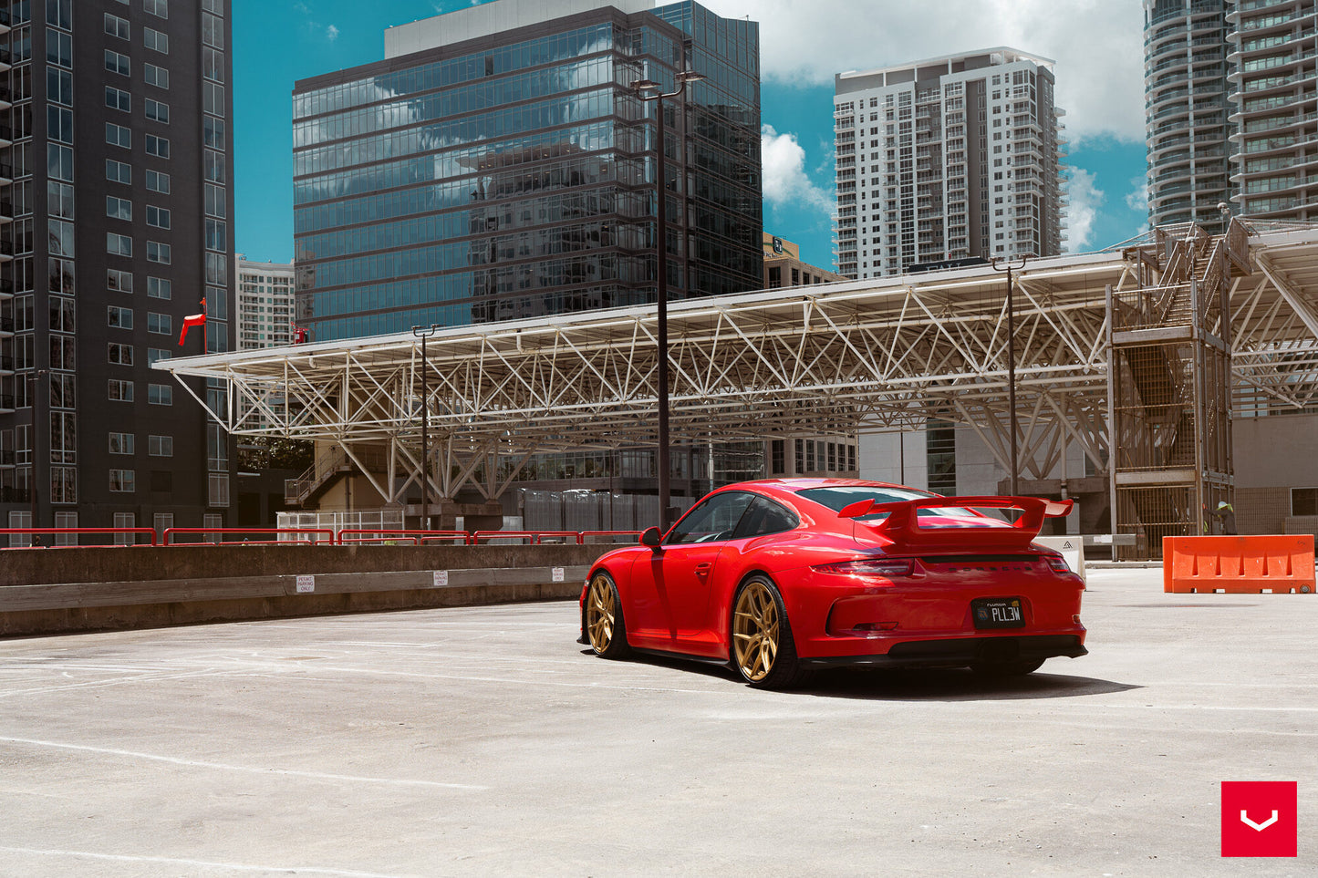 Vossen HF-5 Wheel Set for Porsche 911 - 20 Inch - Gloss Gold (discontinued)