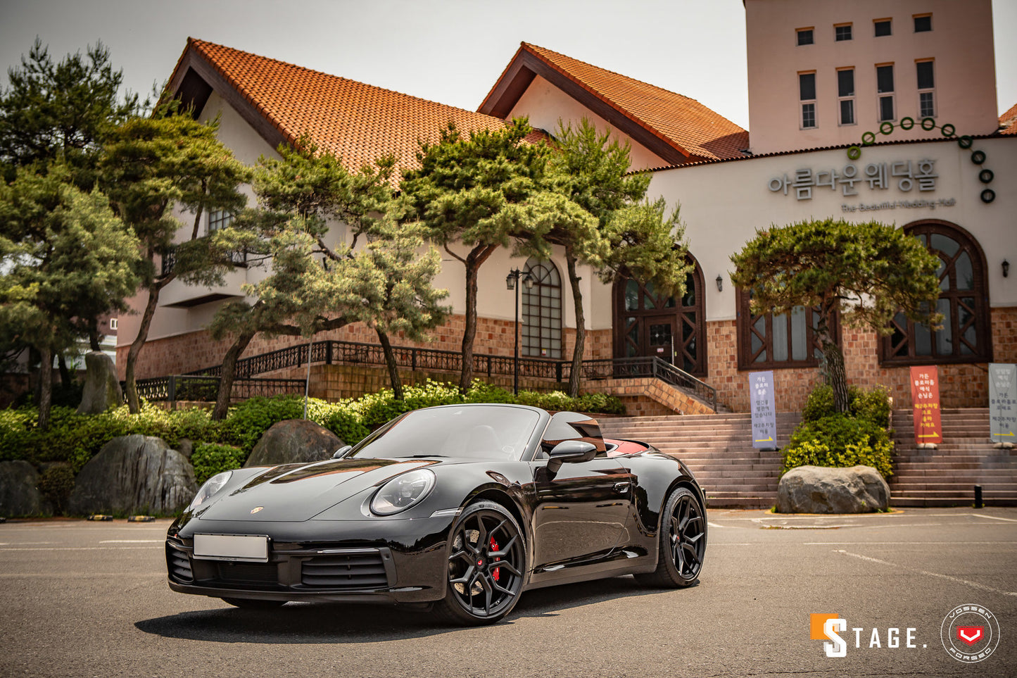 Vossen EVO-3 Wheel Set for Porsche 911 - 20 Inch - Satin Black