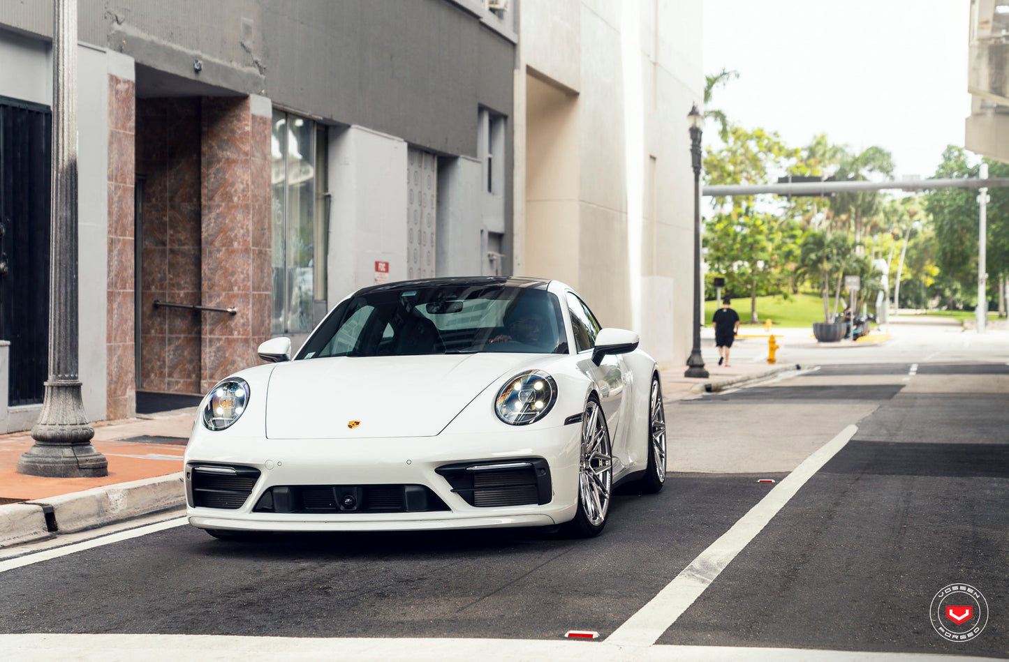 Vossen EVO-5R Wheel Set for Porsche 911 - 21 Inch - Light Smoke