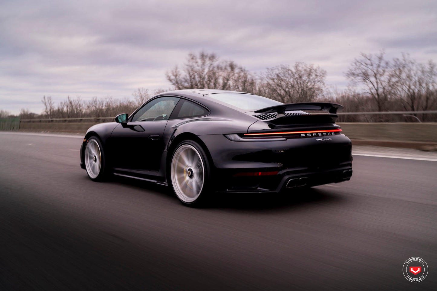 Vossen M-X2 Wheel Set for Porsche 911 - 21 Inch - Gloss Clear