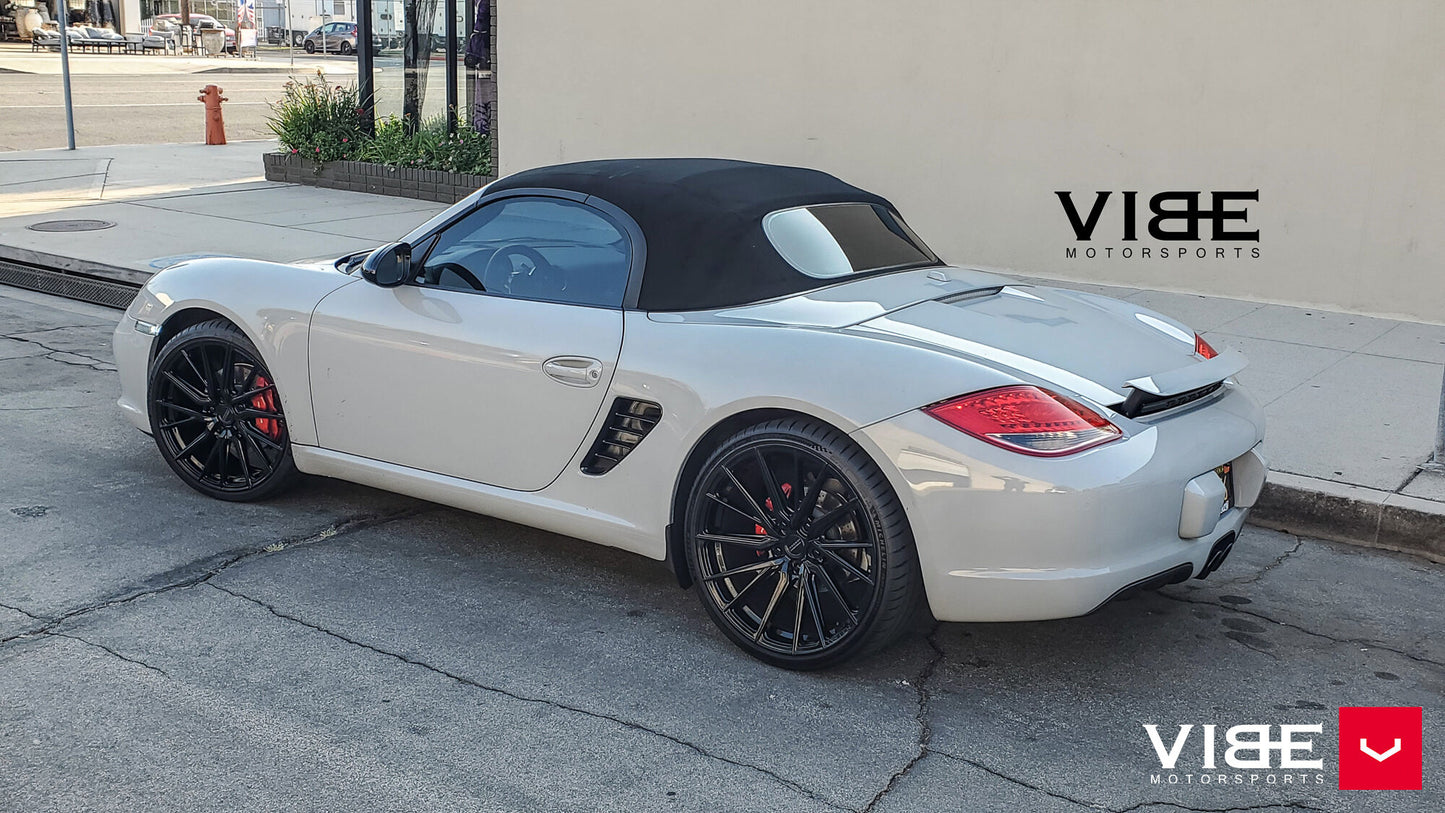 Vossen HF-4T Wheel Set for Porsche 718 Boxster/Cayman - 20 Inch - Gloss Black