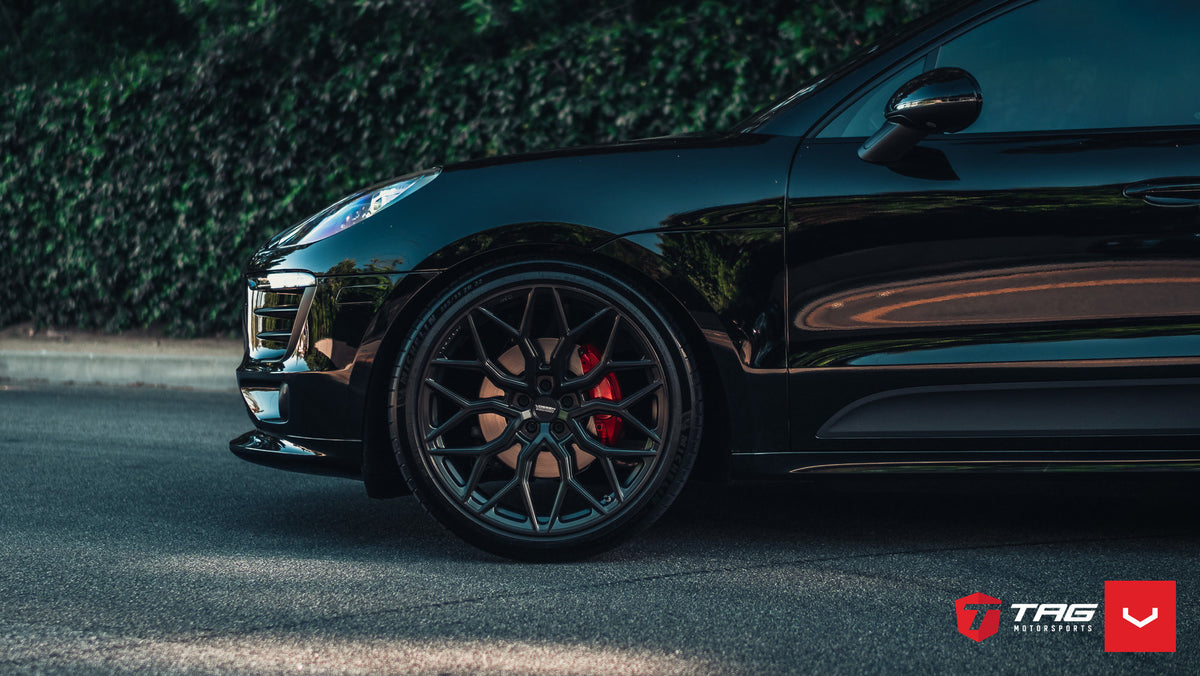 Vossen HF-2 Wheel Set for Porsche Macan - 22 Inch - Satin Black