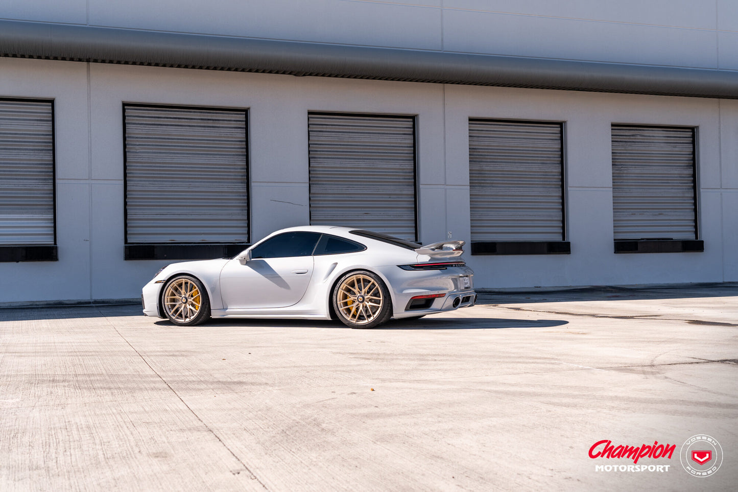 Vossen RS19 Wheel Set for Porsche 911 - 20 Inch - Patina Gold brushed