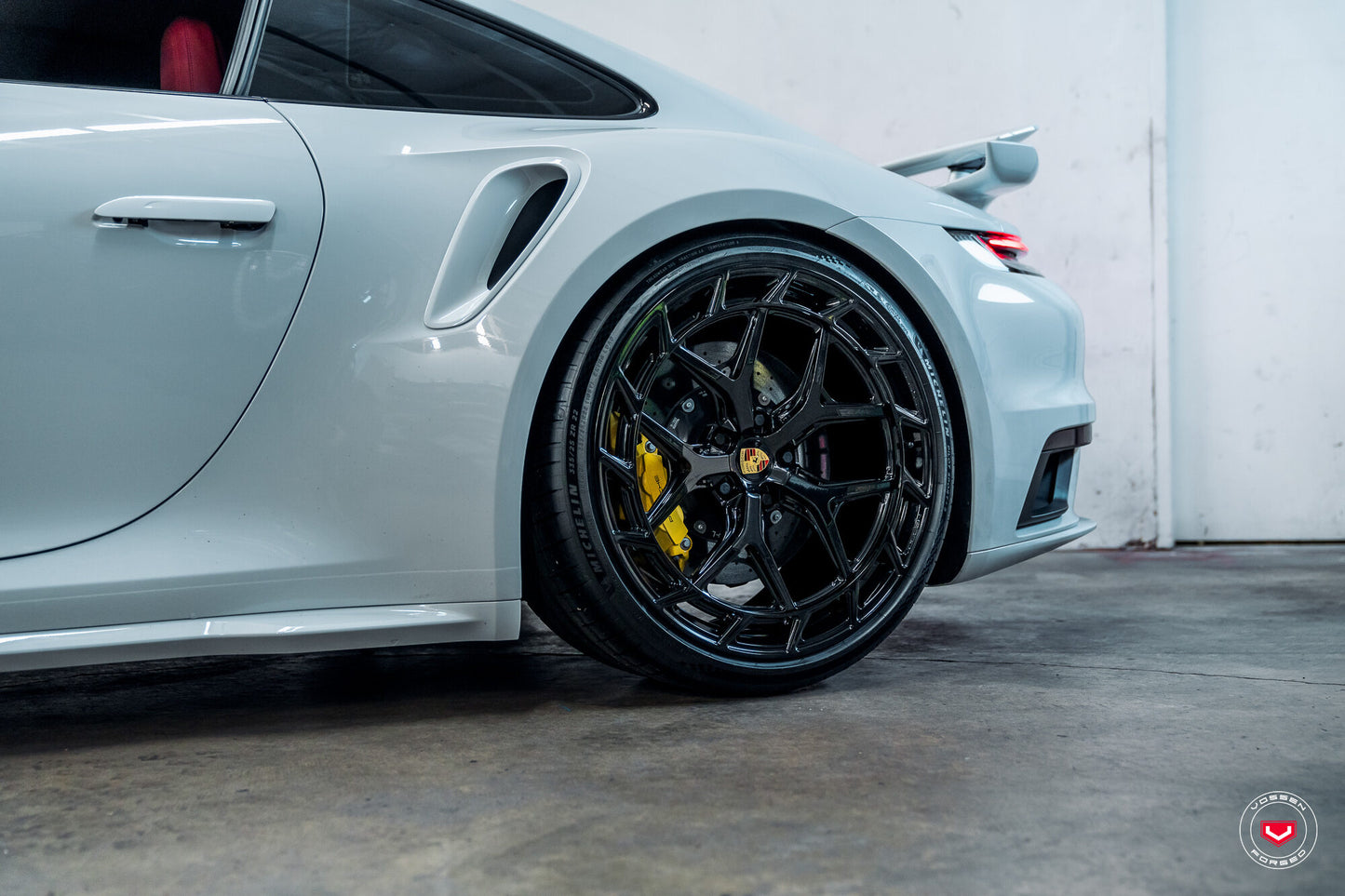 Vossen LC3-01T Wheel Set for Porsche 911 - 21 Inch - Gloss Black