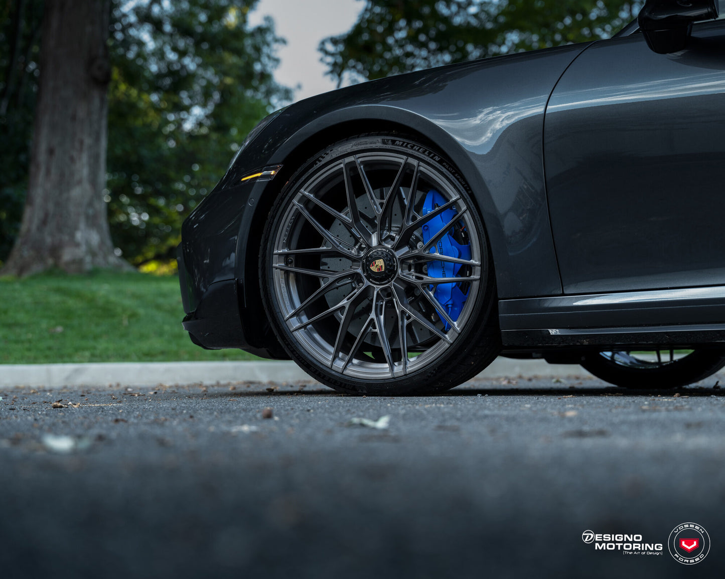 Vossen S21-02 Wheel Set for Porsche 911 - 21 Inch - Dark Smoke