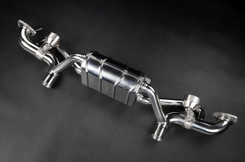Capristo Porsche 718 GT4RS - Valved Muffler (OEM Tips)